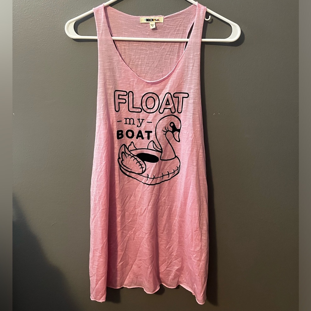Medium Miken Swim Coverup, black and pink, good condition